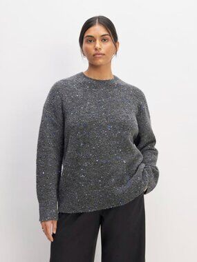 Everlane - The Confetti Crew in Charcoal Size Medium